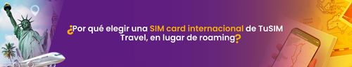 Paquetes para viajar al extranjero sin Roaming internacional