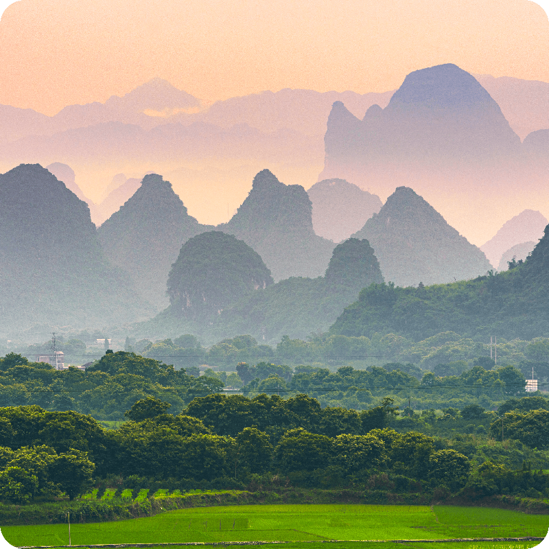 Paisaje Verde China