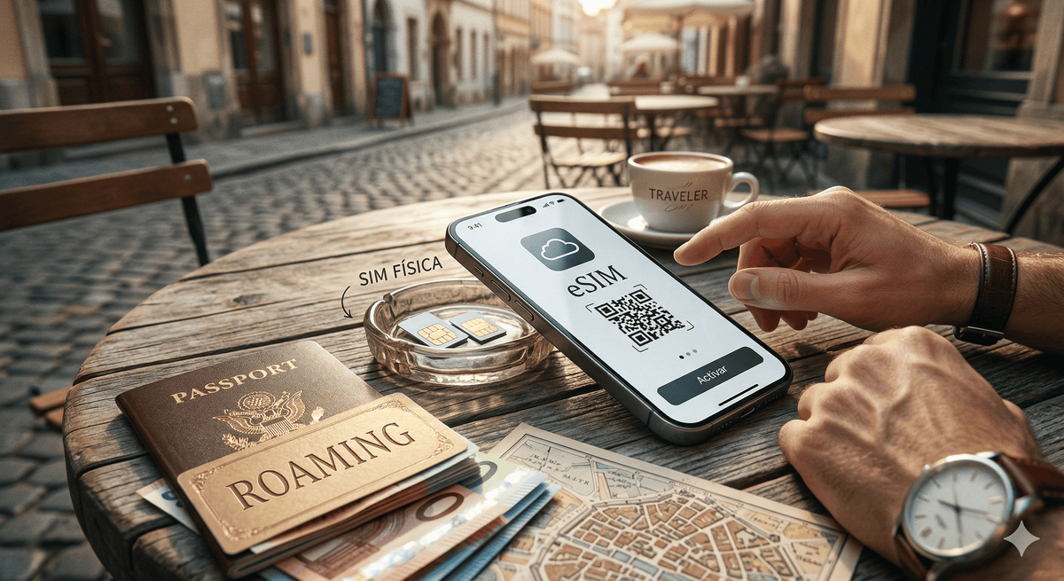 Internet en el extranjero: eSIM vs roaming vs SIM física