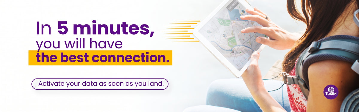 with your SIM in 5 minutes you have connection